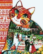 Abstract Cat Paint By Numbers