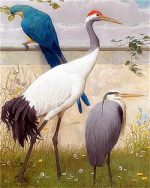 Cranes And Parrot Paint By Numbers