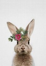 Rabbit Flower Crown Paint By Numbers