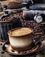 Coffee Cup And Beans Paint By Numbers