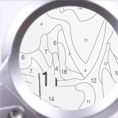 lighted magnifying glass