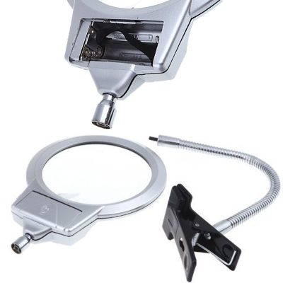 LED Desk Magnifier set up