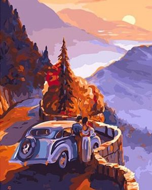 Couple Watching Sunset Paint By Numbers