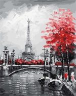Seine River Eiffel Tower Paint By Numbers