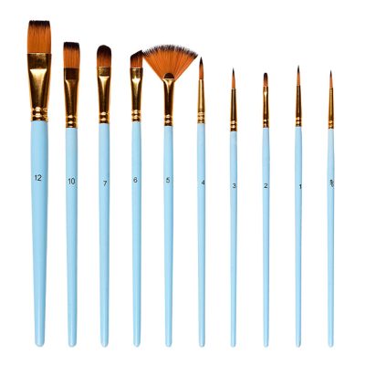 Blue Paint Brushes kit Items