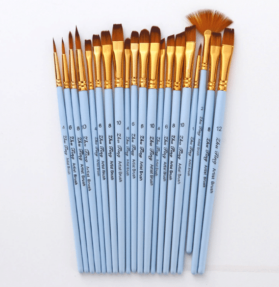 Oil paint brushes