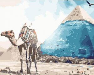 Camel And Pyramid Paint By Numbers