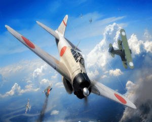 Mitsubishi A6M Zero Paint By Numbers