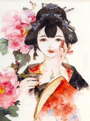 Young Japanese Girl Paint By Numbers