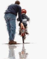 Father Playing With Son Paint By Numbers