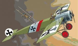 Fokker E III Aircraft Paint By Numbers