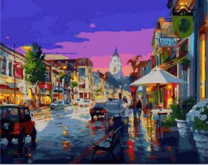 New York Main Street Paint By Numbers