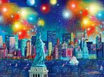 Statue of Liberty Fireworks Paint By Numbers