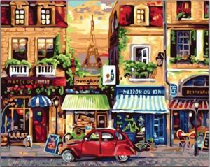 Nostalgic Paris paint by numbers