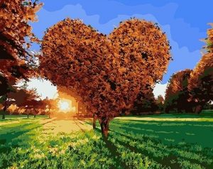 Heart Tree Paint By Numbers
