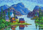 The Saguenay Fjord Landscape Paint By Numbers