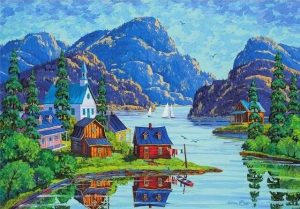 The Saguenay Fjord Landscape Paint By Numbers