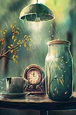 Jar And Cup Under Lamp Paint By Numbers