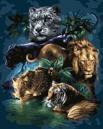 Wild Big Cats Paint By Numbers