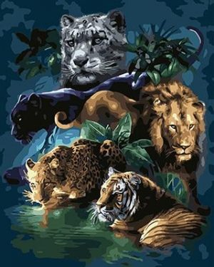 Wild Big Cats Paint By Numbers