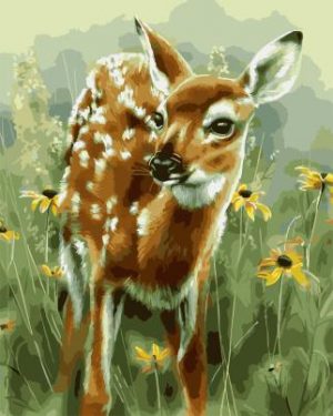 baby deer paint by numbers
