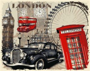 London City Poster Paint By Numbers