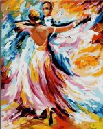 Abstract Couple Dancing Paint By Numbers