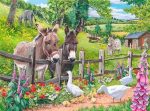 Donkeys And  Goose Paint By Numbers