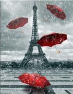 Umbrellas In Paris Paint By Numbers