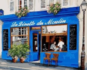 Paris Old Store paint by numbers