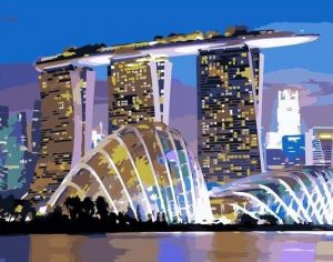 Singapore Marina Bay Sands Paint By Numbers