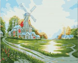 Windmill House Paint By Numbers