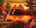 Sunset Pyramids Paint By Numbers