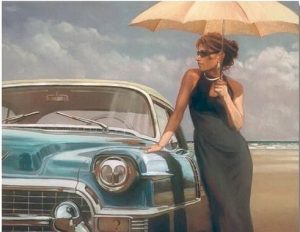 Lady With Umbrella Paint By Numbers