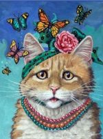 Butterflies Cat Paint By Numbers