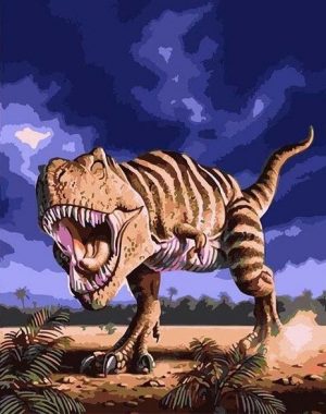 T REX Dinosaur Paint By Numbers