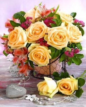 Yellow Roses Paint By Numbers