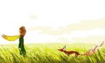 Little Prince And Fox in Grassland Paint By Numbers
