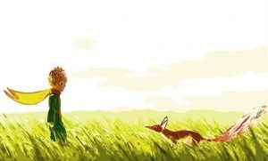 Little Prince And Fox in Grassland Paint By Numbers