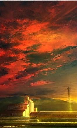 Red Clouds Paint By Numbers