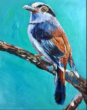 Blue Finch Bird Paint By Numbers
