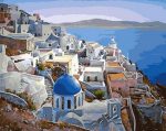 Santorini Greece Paint By Numbers