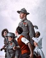 Soldier and Children People Paint By Numbers