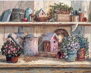 Flower Nursery Still Life Paint By Numbers