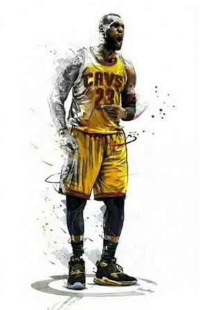 Basketball Player Lebron James Paint By Numbers