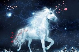 White Unicorn Paint By Numbers