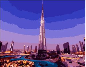Burj Khalifa Dubai Paint By Numbers