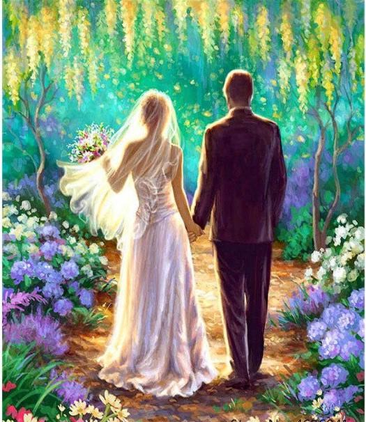Wedding At Heaven Paint By Numbers