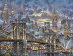 Brooklyn Bridge NYC Paint By Numbers