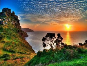 Valley of The Rocks At Sunset Paint By Numbers